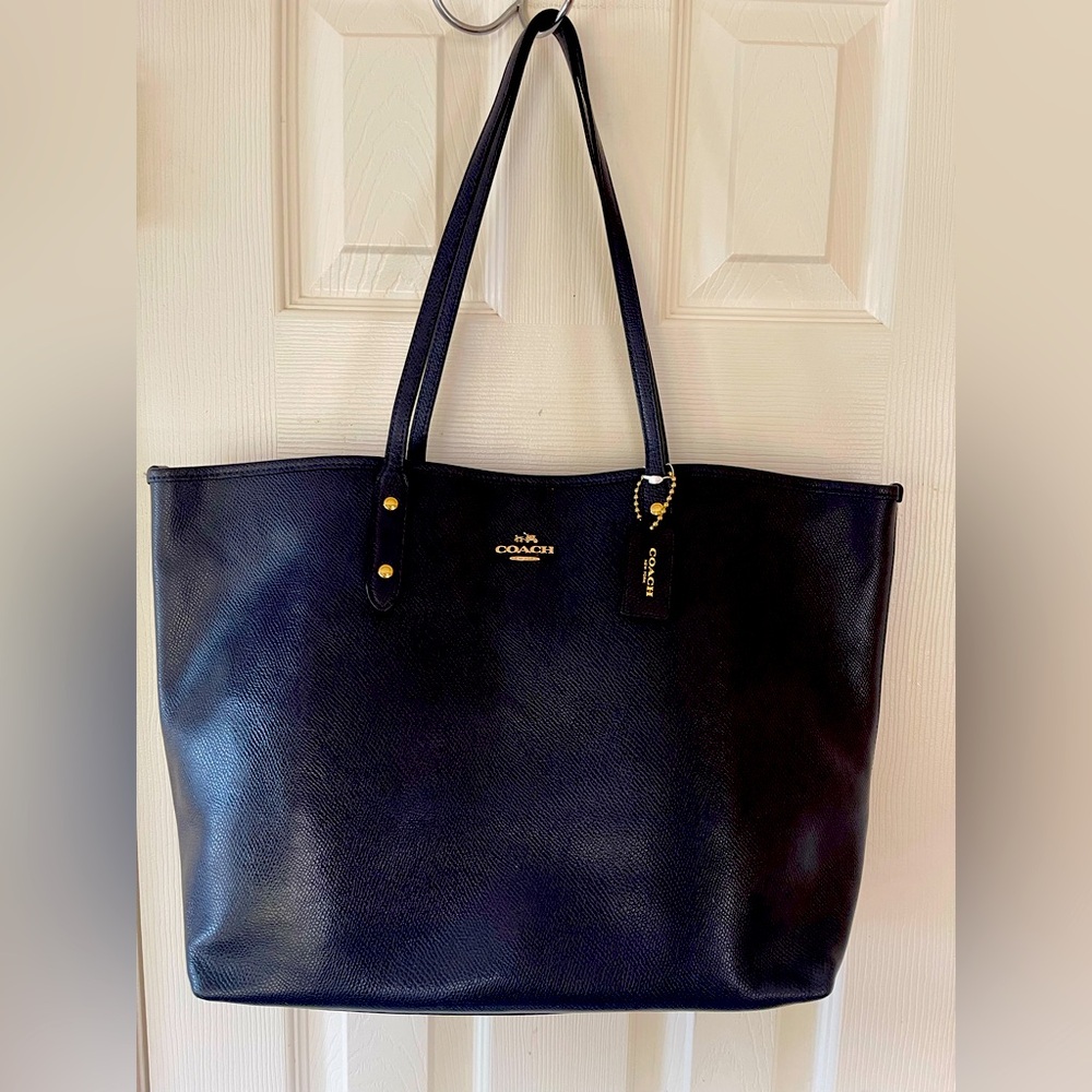 Coach City Tote Bag. Midnight Slate color. Pre-loved, great condition.